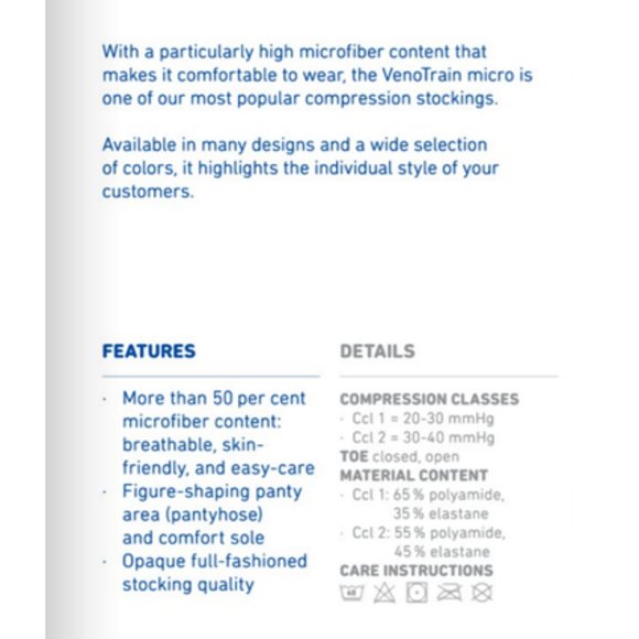 Bauerfeind VenoTrain Micro Compression Stockings (Black) - Picture 13 of 16